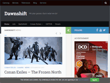 Tablet Screenshot of dawnshift.com